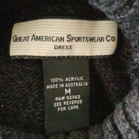 Great American Sportswear Co. Black Sweater Dress - Picture 2 of 8